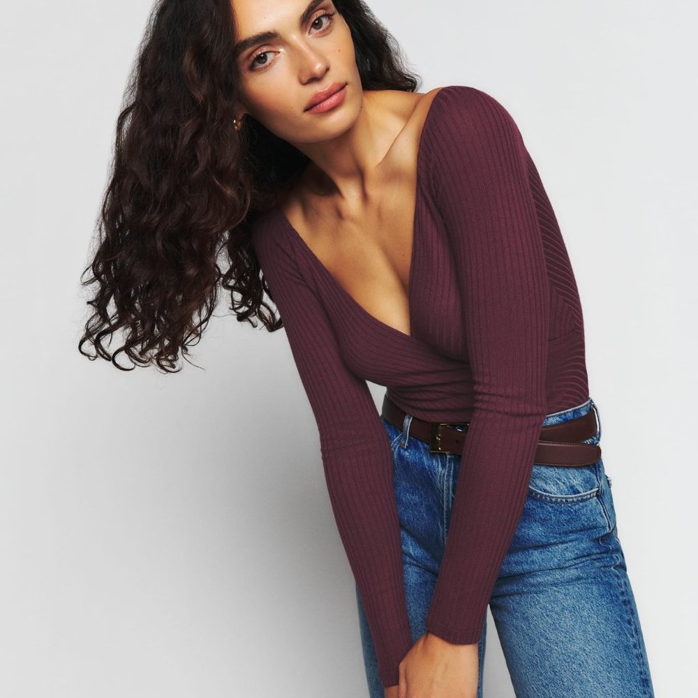 Reformation Minnie Knit Top Size: Medium Brand New